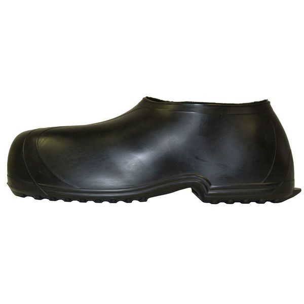 Overshoes, Mens, L, Pull On, Black, Rubber, PR
