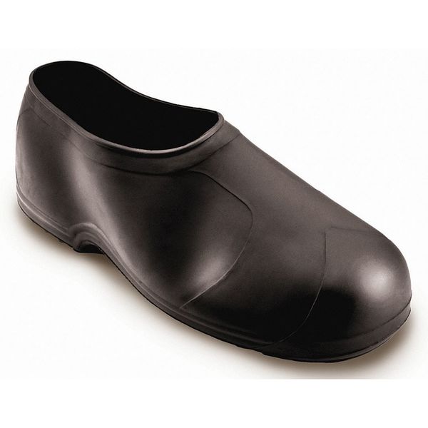 Overshoes, Mens, L, Pull On, Black, Rubber, PR
