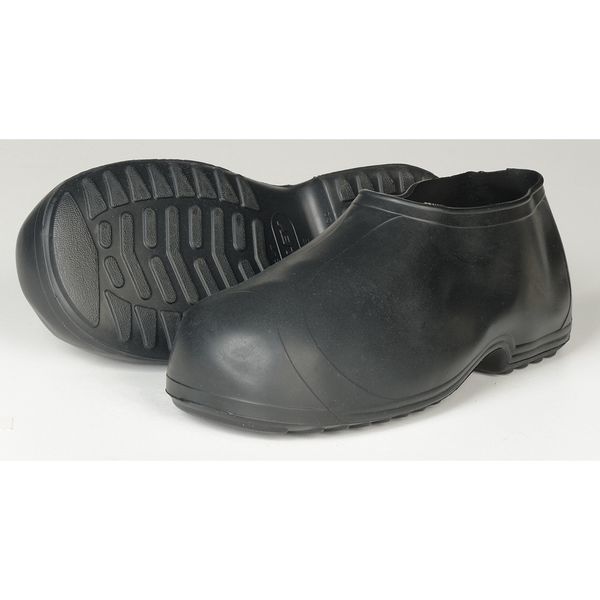 Overshoes, Men, 2XL, Pull On, Black, Rubber, PR