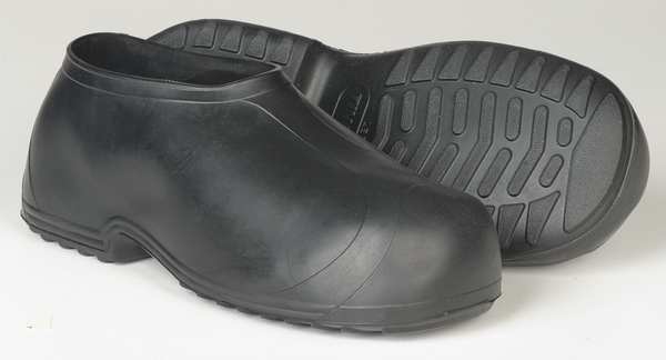 Overshoes, Men, 3XL, Pull On, Black, Rubber, PR