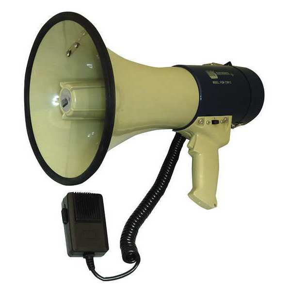 Megaphone, Dia 9 In, Range 1 Mile