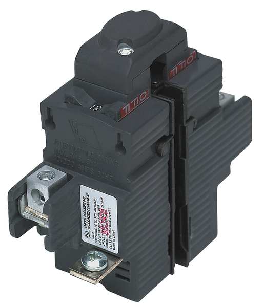 Miniature Circuit Breaker, 100 A, 120/240V AC, 2 Pole, Plug In Mounting Style, UBIP Series