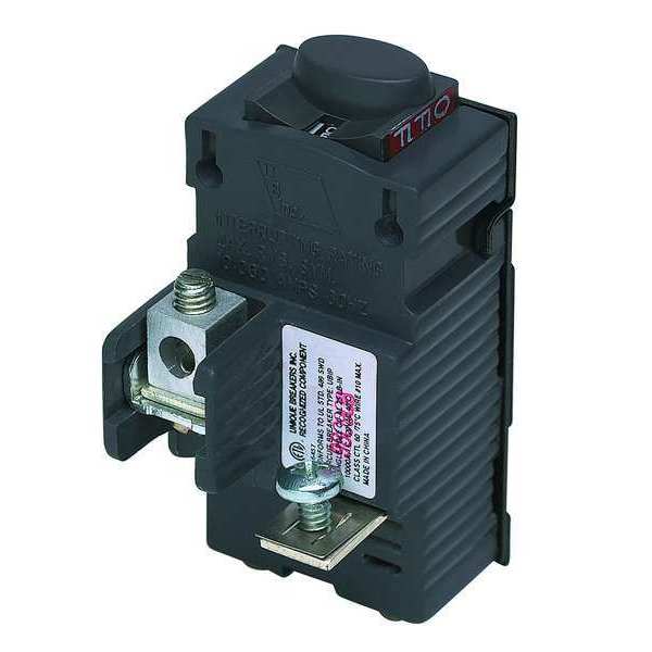 Miniature Circuit Breaker, 20 A, 120V AC, 1 Pole, Bolt On Mounting Style, UBIP Series