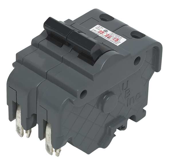 Miniature Circuit Breaker, 20 A, 120/240V AC, 2 Pole, Plug In Mounting Style, UBIF Series