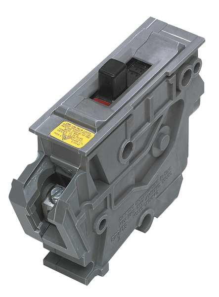 Miniature Circuit Breaker, 15 A, 120V AC, 1 Pole, Plug In Mounting Style, UBIA Series