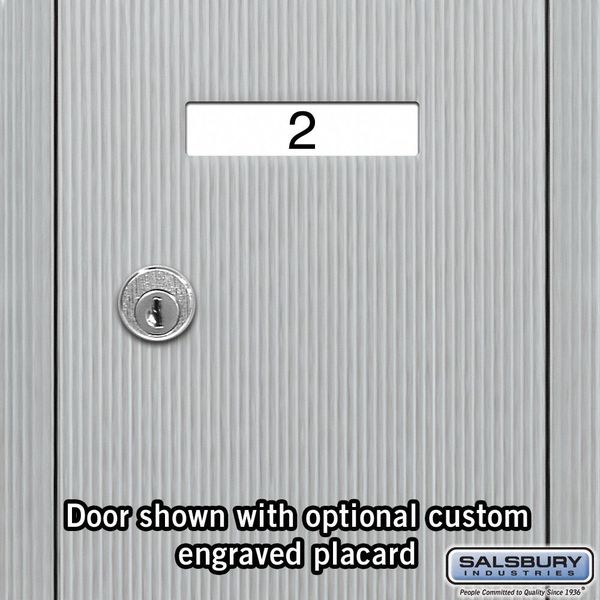 Vertical Mailbox, Aluminum, Powder Coated, 4 Doors, Surface, -