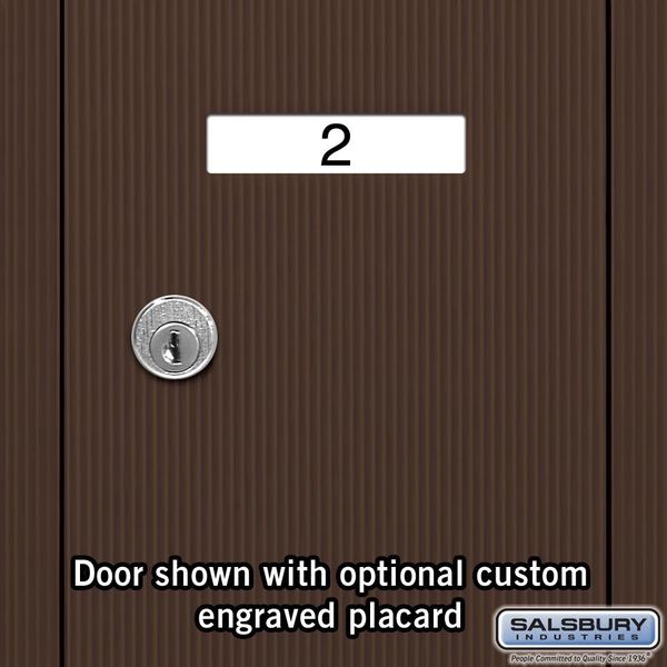 Vertical Mailbox, Bronze, Powder Coated, 7 Doors, Surface, -