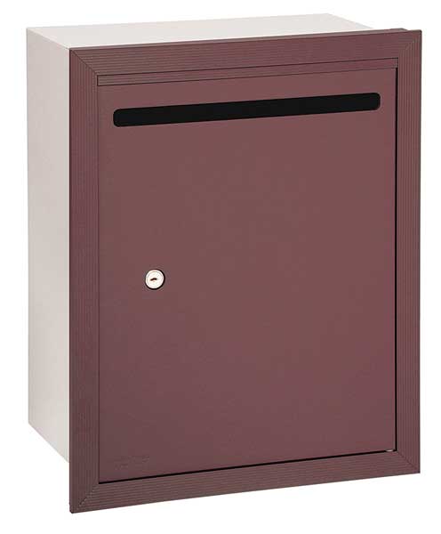Letter Box, Bronze, Powder Coated, Recessed, -