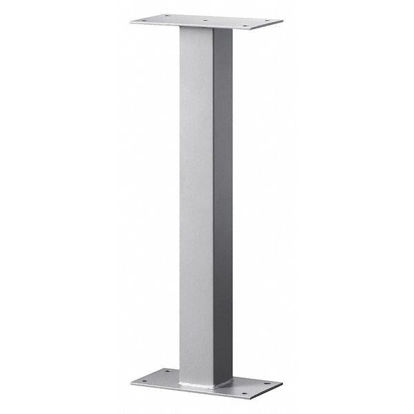 Pedestal, Silver, Powder Coated, Bolt, Mail Chest