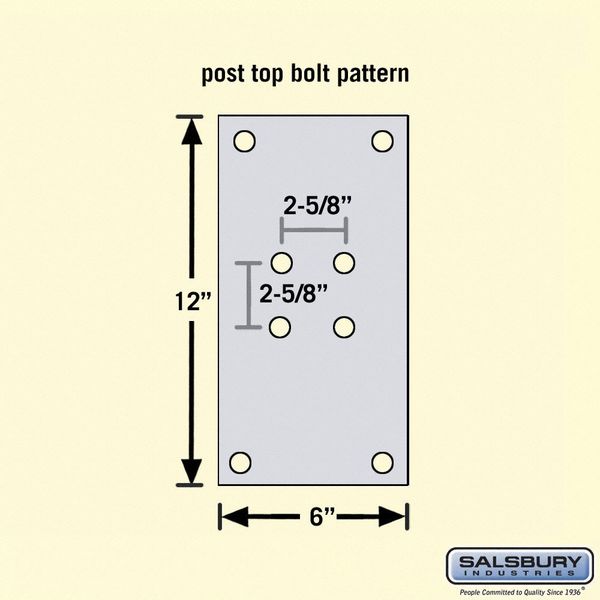Standard Post, Black, Powder Coated, In Ground, -