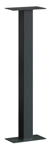 Standard Post, Black, Powder Coated, Bolt, Bolt