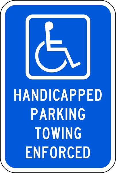 ADA Handicapped Parking Sign, 18