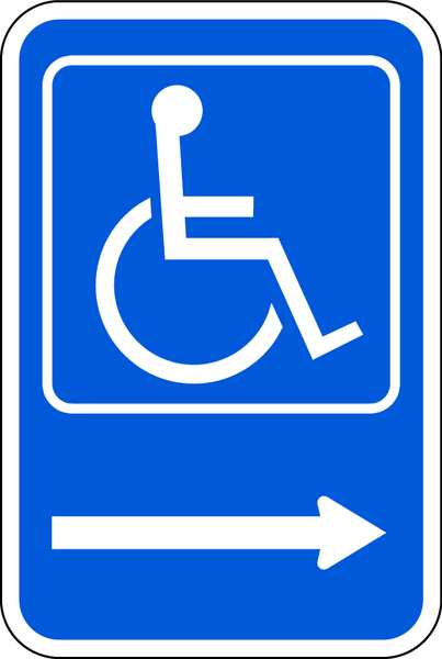 ADA Handicapped Parking Sign, 18