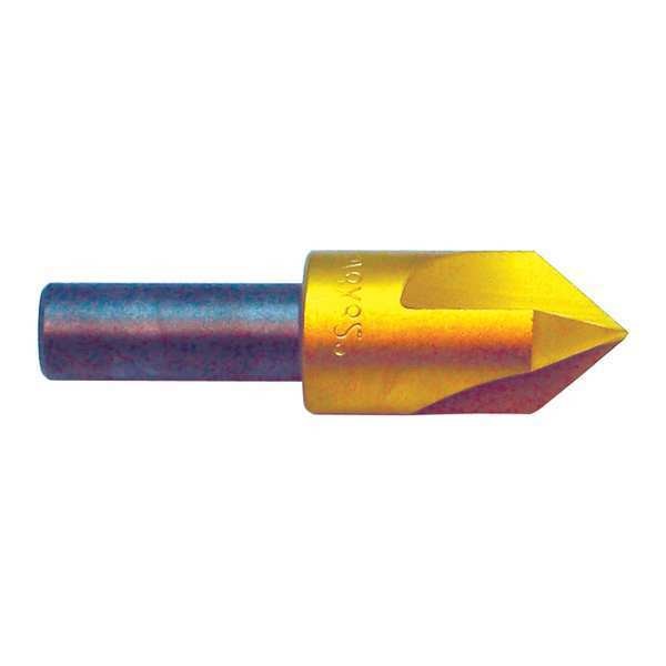 Countersink, 3 FL, 90 Deg, 1/2, Cobalt, TiN