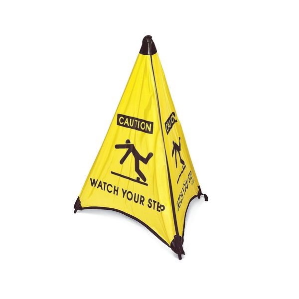 Floor sign, 18 in H, Nylon, English, 17177I