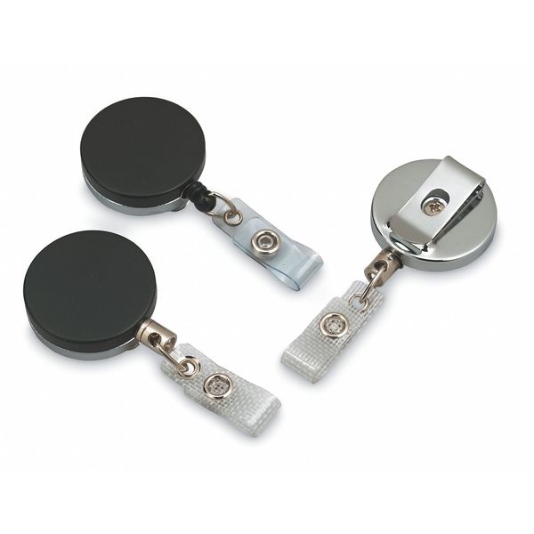 Retractable ID Badge Holder, Nylon Cord