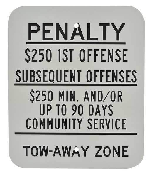 Tow Zone Parking Sign, 12