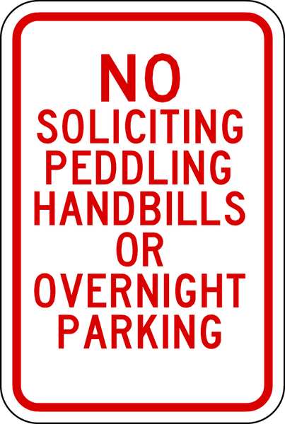 Parking Sign, 18 in Height, 12 in Width, Aluminum, Vertical Rectangle, English