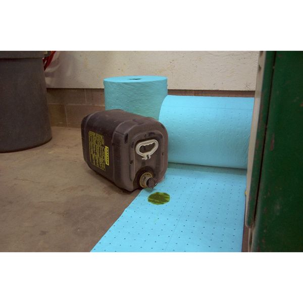 Sorbents, 66 gal. Oil Absorbed, Blue, Polypropylene, 2 PK