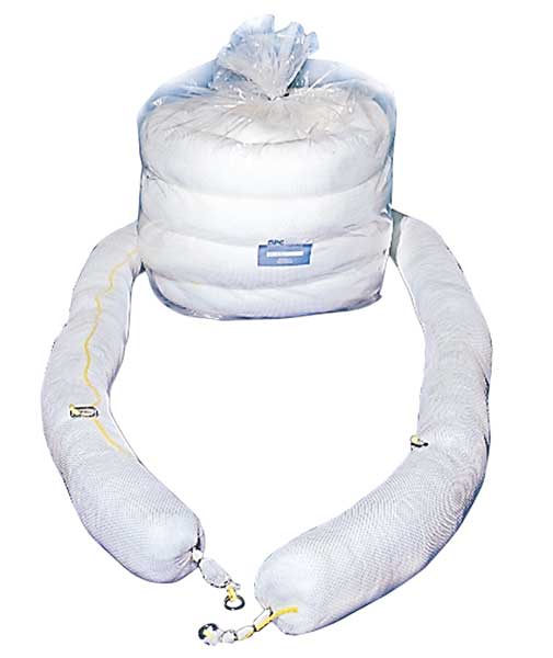 Sorbents, 23 gal. Oil Absorbed, White, Polypropylene, 100 PK