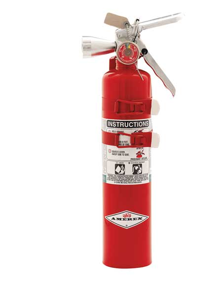 Fire Extinguisher, 2B:C, Halotron, 2.5 lb