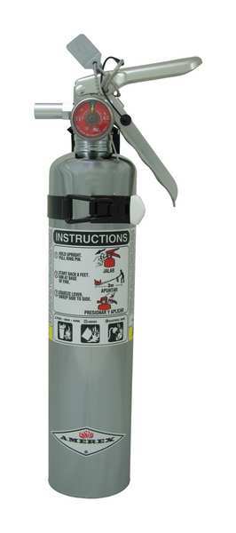 Fire Extinguisher, 1A:10B:C, Dry Chemical, 2.5 lb