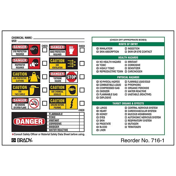 Rectangle Secondary Label, Multicolor, Pk100