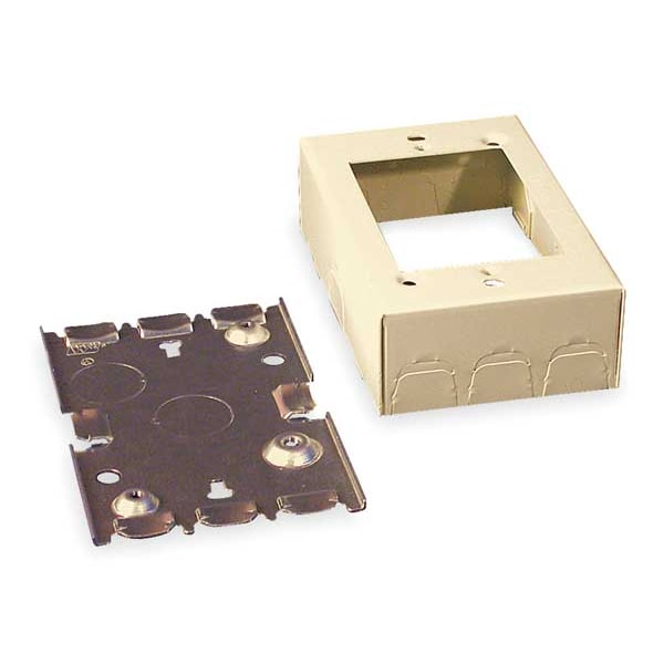 Shallow Switch and Receptacle Box, Ivory