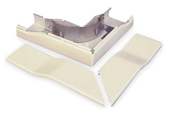Full Capacity Flat Elbow, Ivory