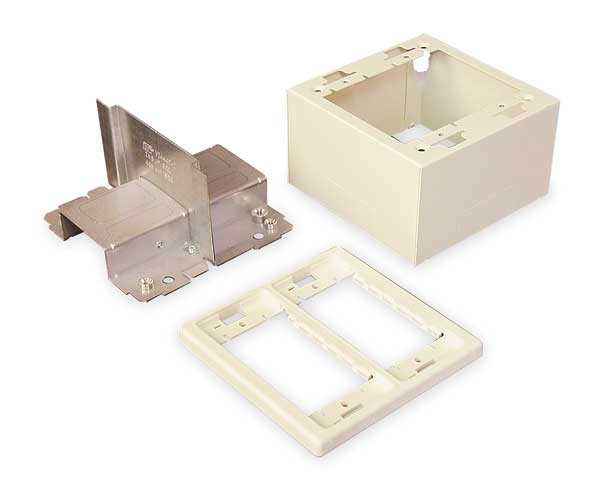 Divided Device Box, Ivory, Steel, Boxes