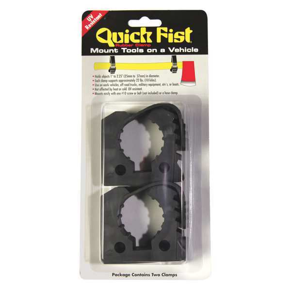 QuickFist Rubber Clamp, 1 to 2.25 In, PK2