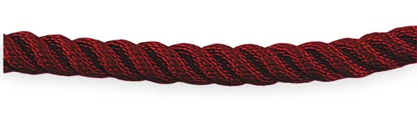 Barrier Rope, 1-1/2 In x 6 ft, Red