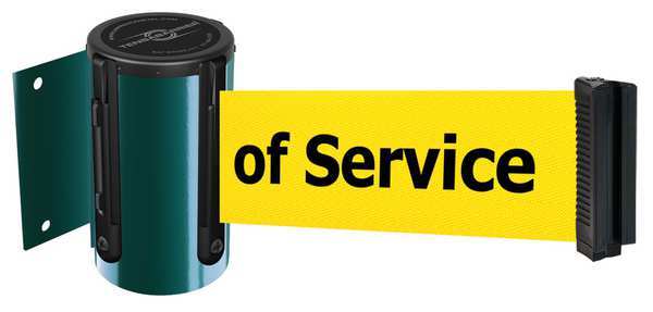 Belt Barrier, Green, Belt Color Yellow