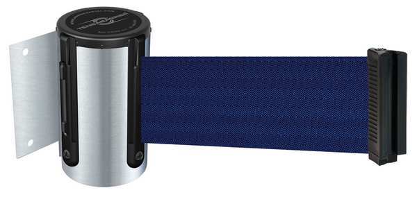 Belt Barrier, Chrome, Belt Color Blue