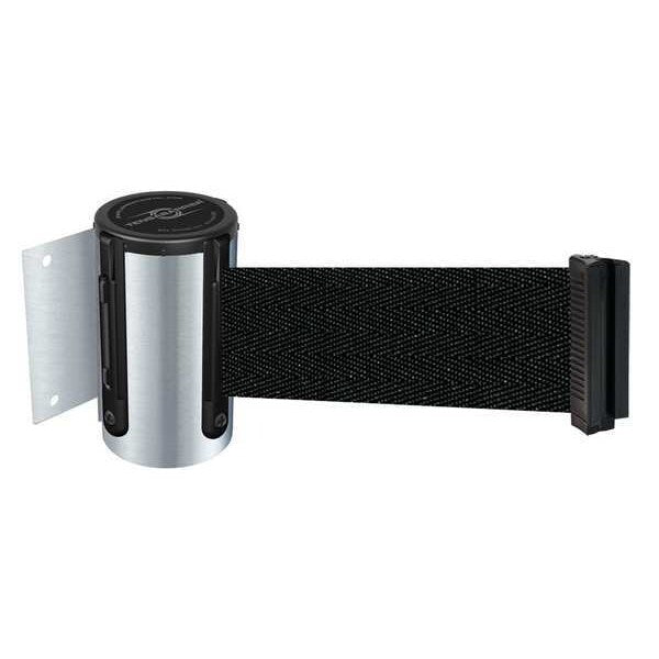 Belt Barrier, Chrome, Belt Color Black