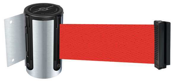 Belt Barrier, Chrome, Belt Color Red