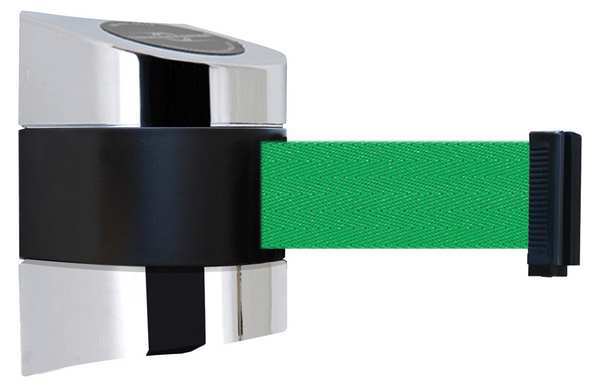 Belt Barrier, Chrome, Belt Color Green