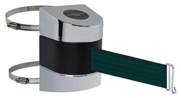 Belt Barrier, Chrome, Belt Color Green