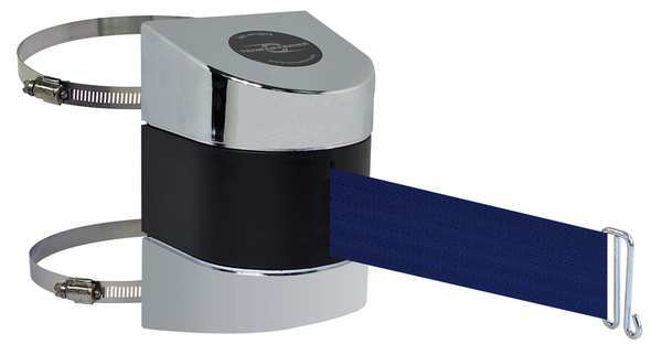 Belt Barrier, Chrome, Belt Color Blue