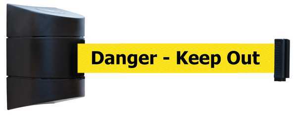 Belt Barrier, Black, Belt Color Yellow
