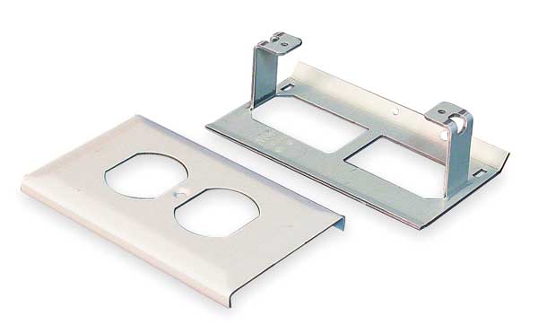 Duplex Receptacle Cover, Gray