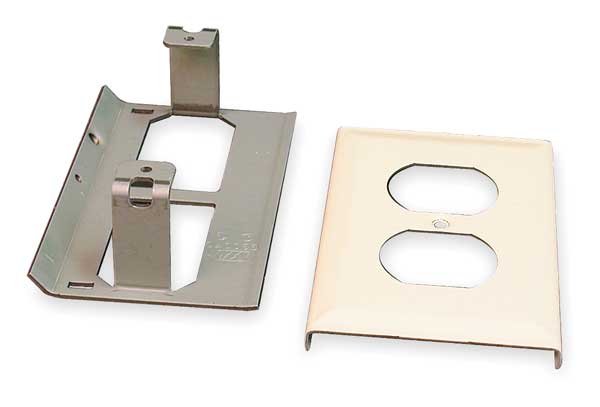 Duplex Receptacle Cover, Ivory