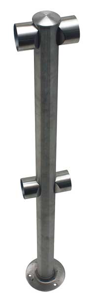 Adapta-Rail, Center Post, Satin Stainless