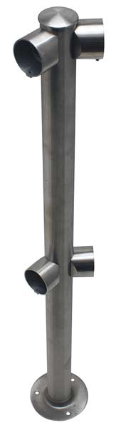 Adapta-Rail, Angle Post, Polished Chrome