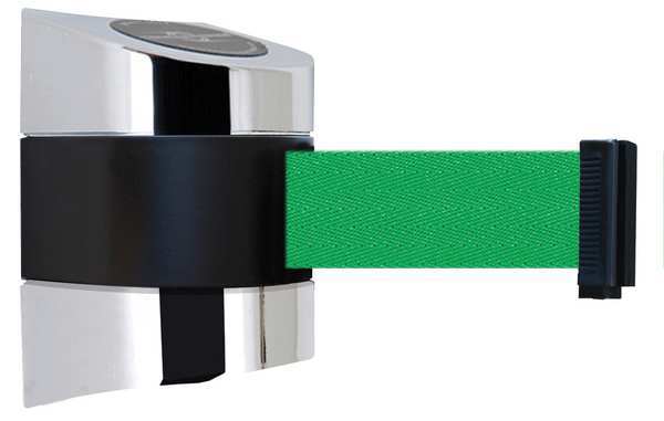 Belt Barrier, Chrome, Belt Color Green