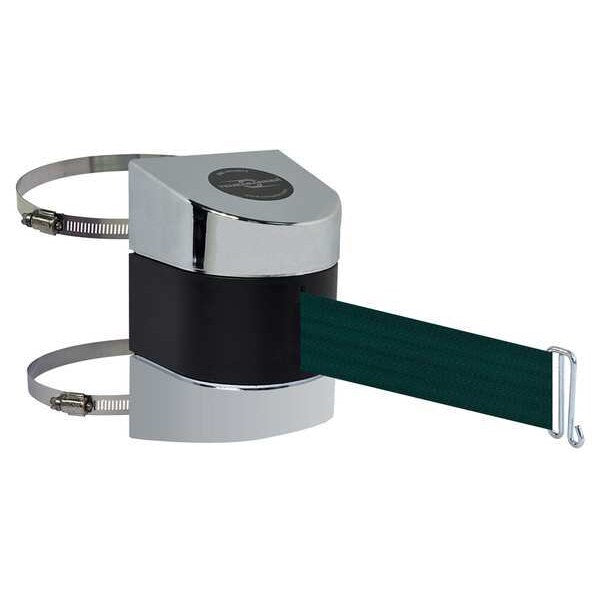 Belt Barrier, Chrome, Belt Color Green
