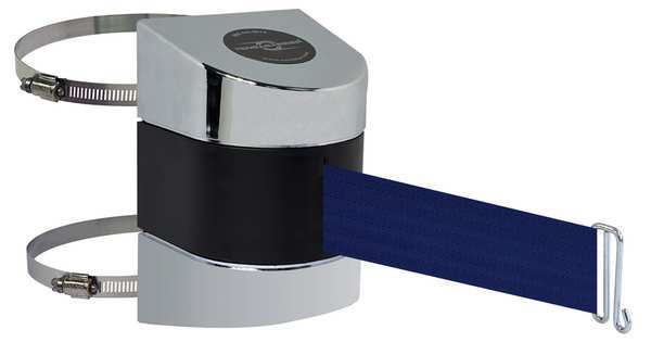 Belt Barrier, Chrome, Belt Color Blue