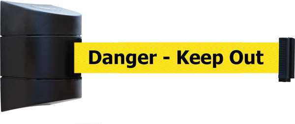Belt Barrier, Black, Belt Color Yellow