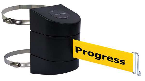 Belt Barrier, Black, Belt Color Yellow