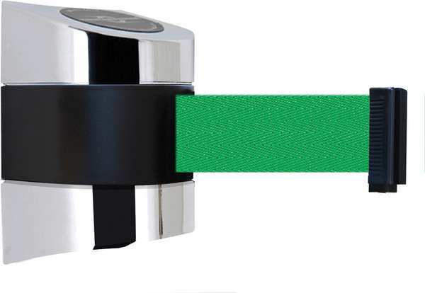 Belt Barrier, Chrome, Belt Color Green